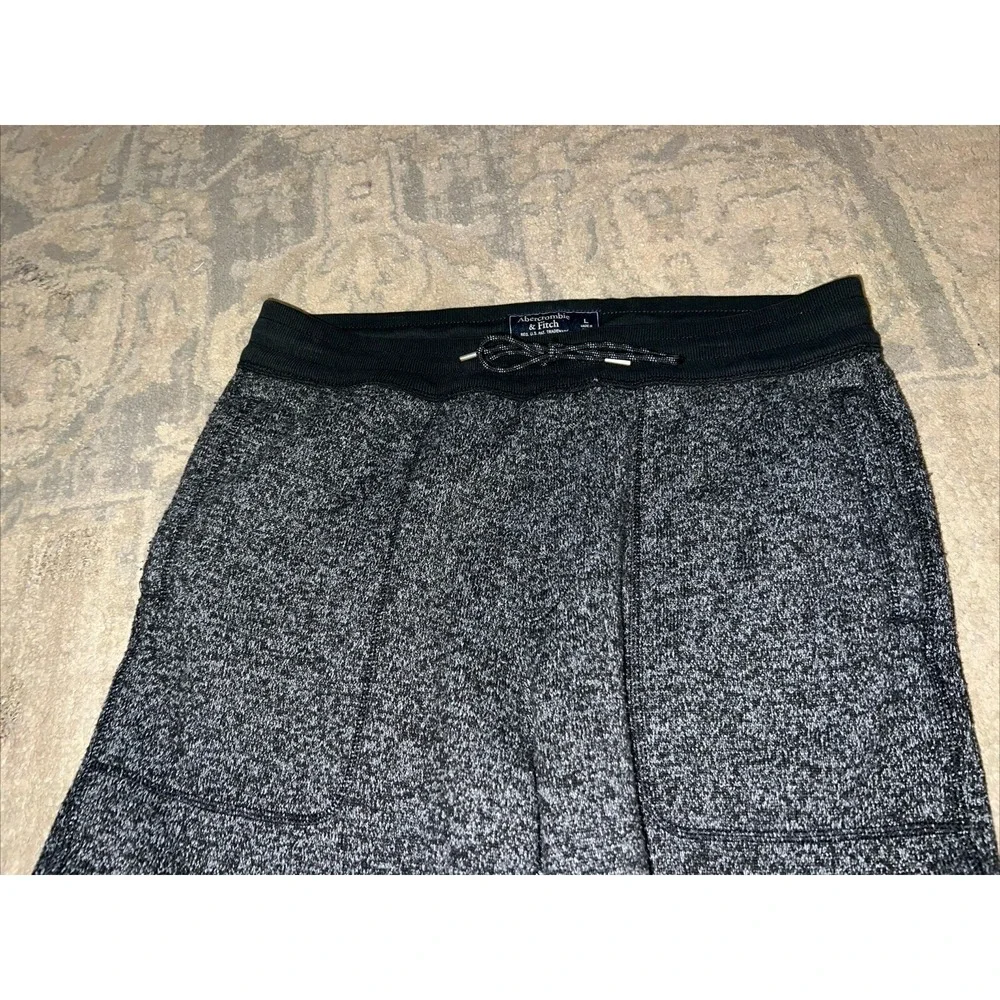 Abercrombie & Fitch Jogger Pants Mens Sz‎ Large Gray Drawstring